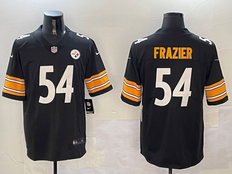 Men Pittsburgh Steelers #54 Frazier Black Nike Limited NFL 2025 Jersey style 03